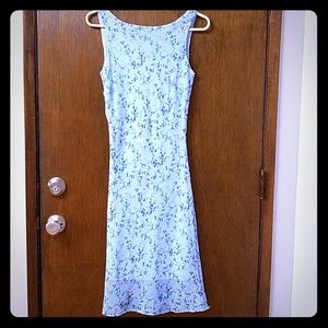 Blue floral dress